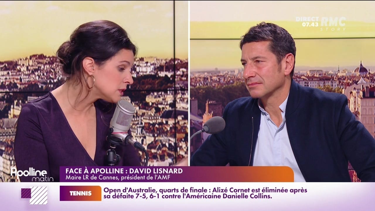 David Lisnard invité d'Apolline de Malherbe sur RMC Story
