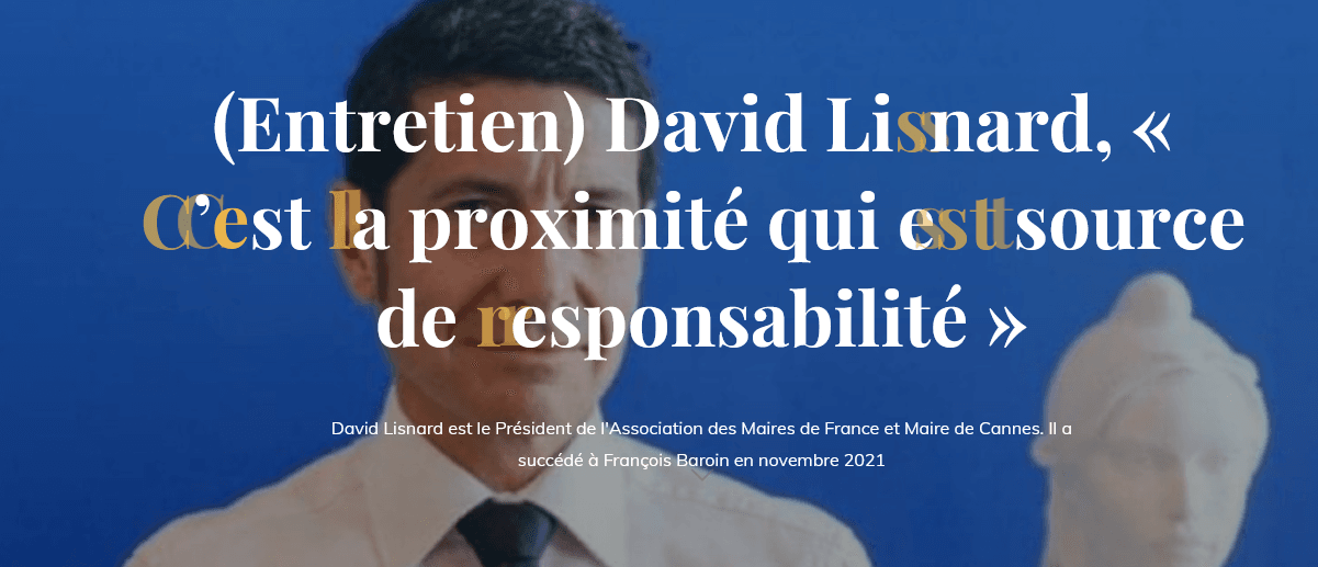 "C'est la proximité qui est source de responsabilité"