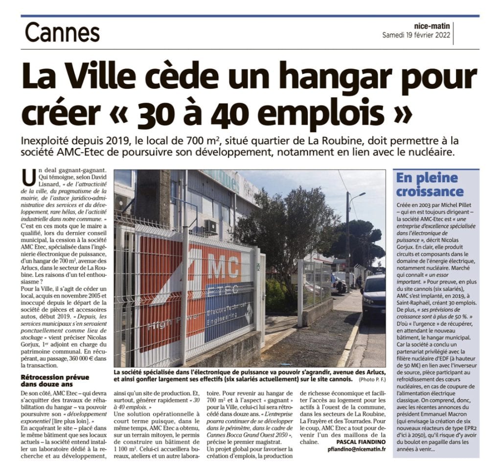 La Mairie de Cannes permet le développement d'une entreprise en plein essor — illustration 1