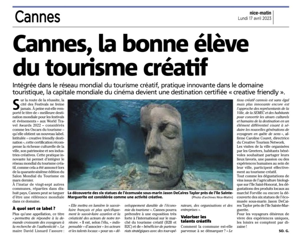 Cannes, la bonne élève du tourisme créatif — illustration 1