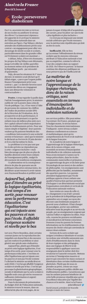 École : perseverare diabolicum — illustration 1