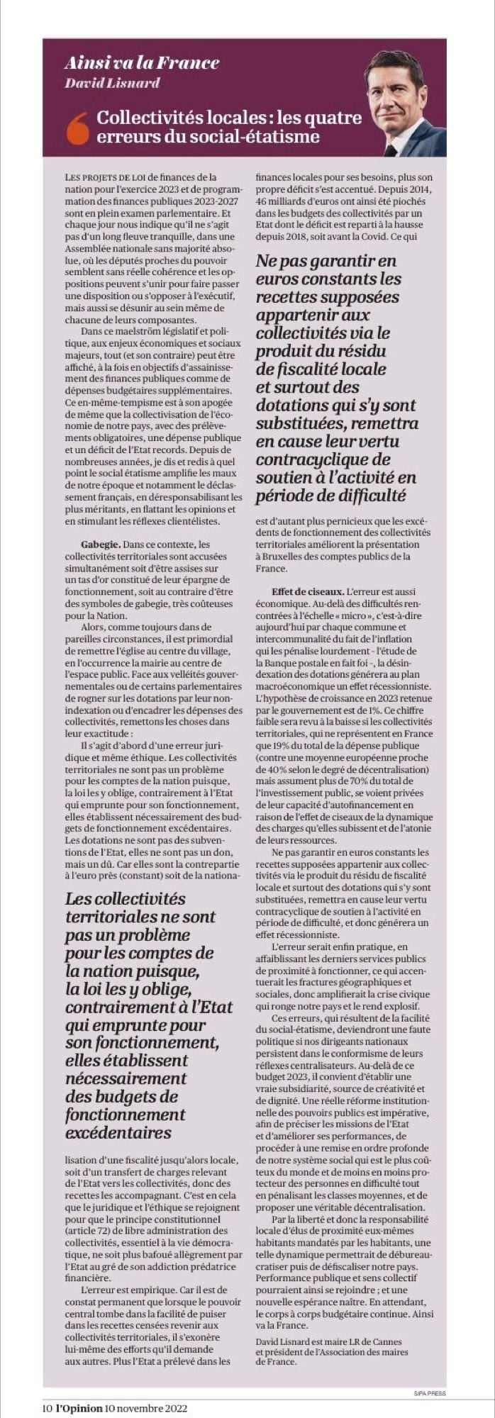 Collectivités locales : les 4 erreurs du social-étatisme
