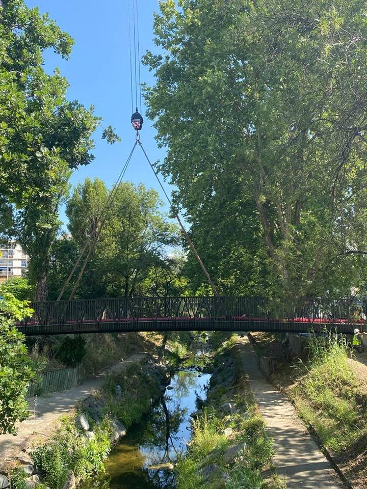 Une nouvelle passerelle à la Frayère