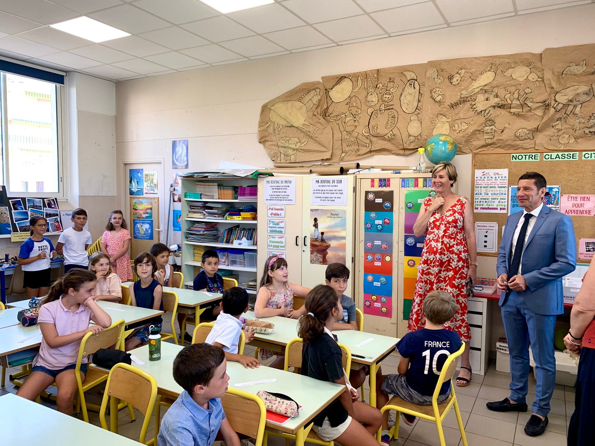 Un beau moment de sensibilisation à la protection de la Méditerranée à l'école Saint-Joseph !