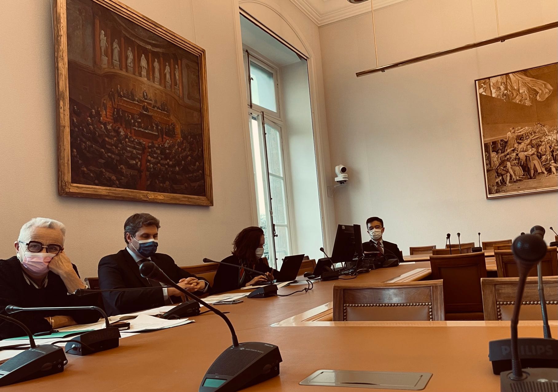 AMF : David Lisnard en séance de travail au Sénat sur le projet de Loi 3DS