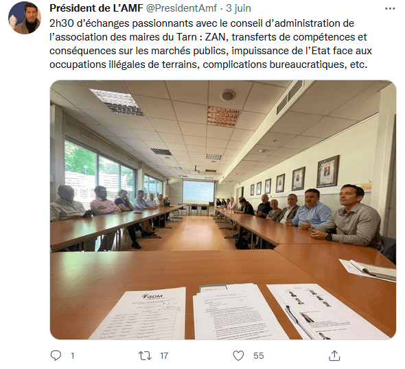 David Lisnard à Albi aux côtés des maires du Tarn