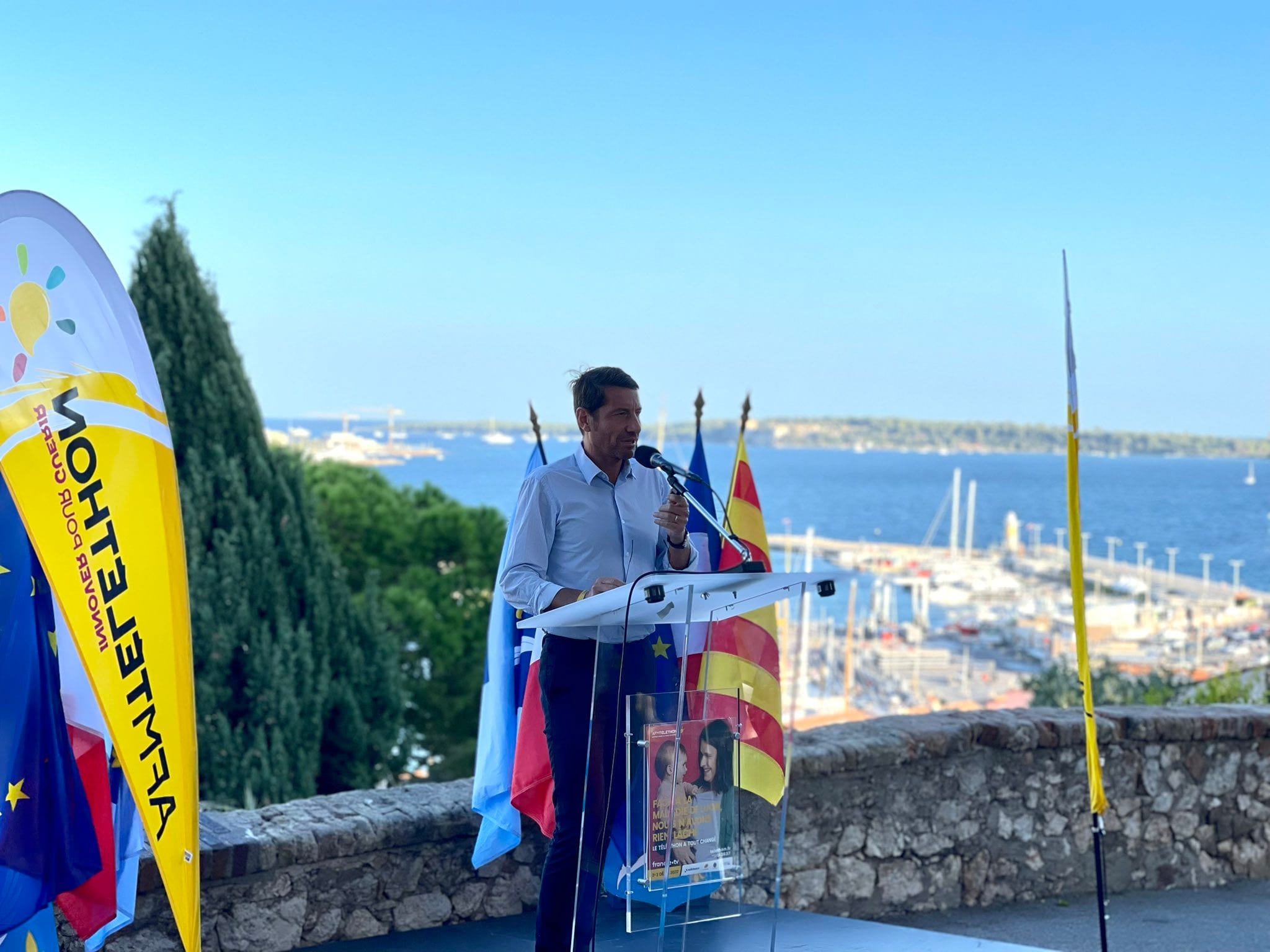 David Lisnard participe au lancement départemental du Téléthon 2022