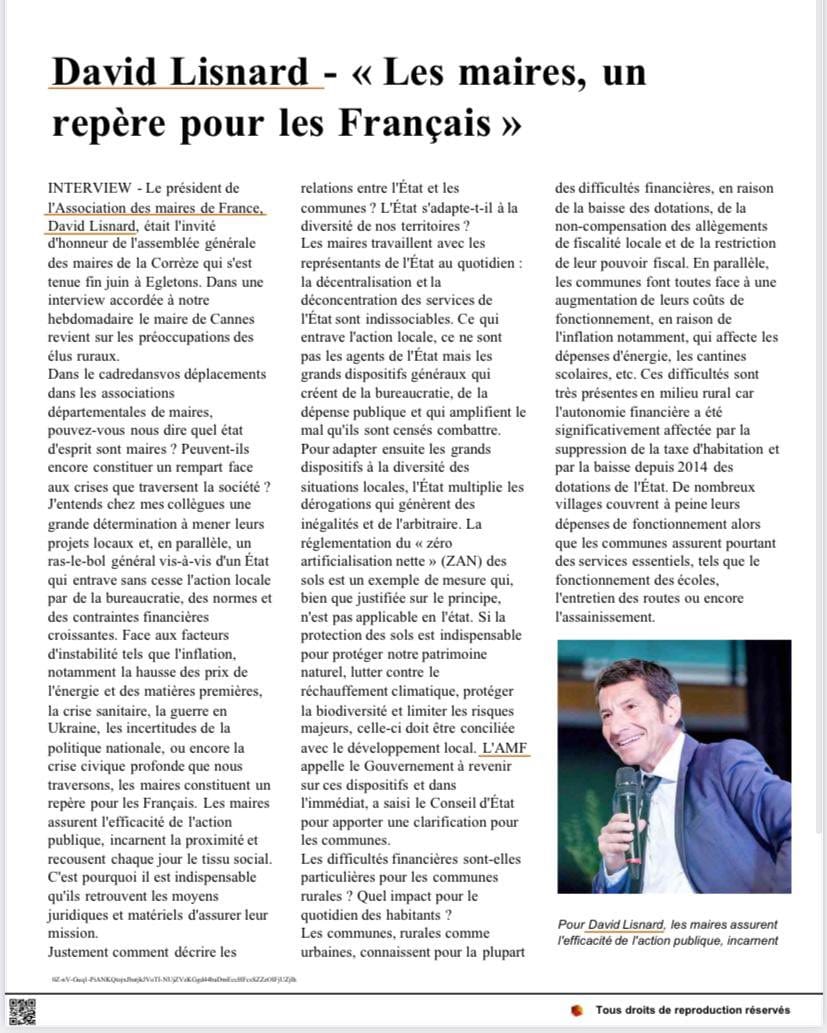 "Les maires, un repère pour les Français"