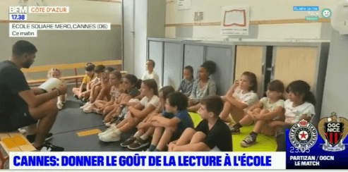 Lecture des grandes œuvres sur le temps périscolaire, après le repas : une action Mairie de Cannes pour transmettre le goût de la belle langue