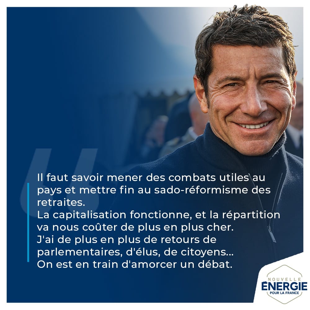 Dose de capitalisation dans le régime des retraites : David Lisnard le propose depuis 2018 !