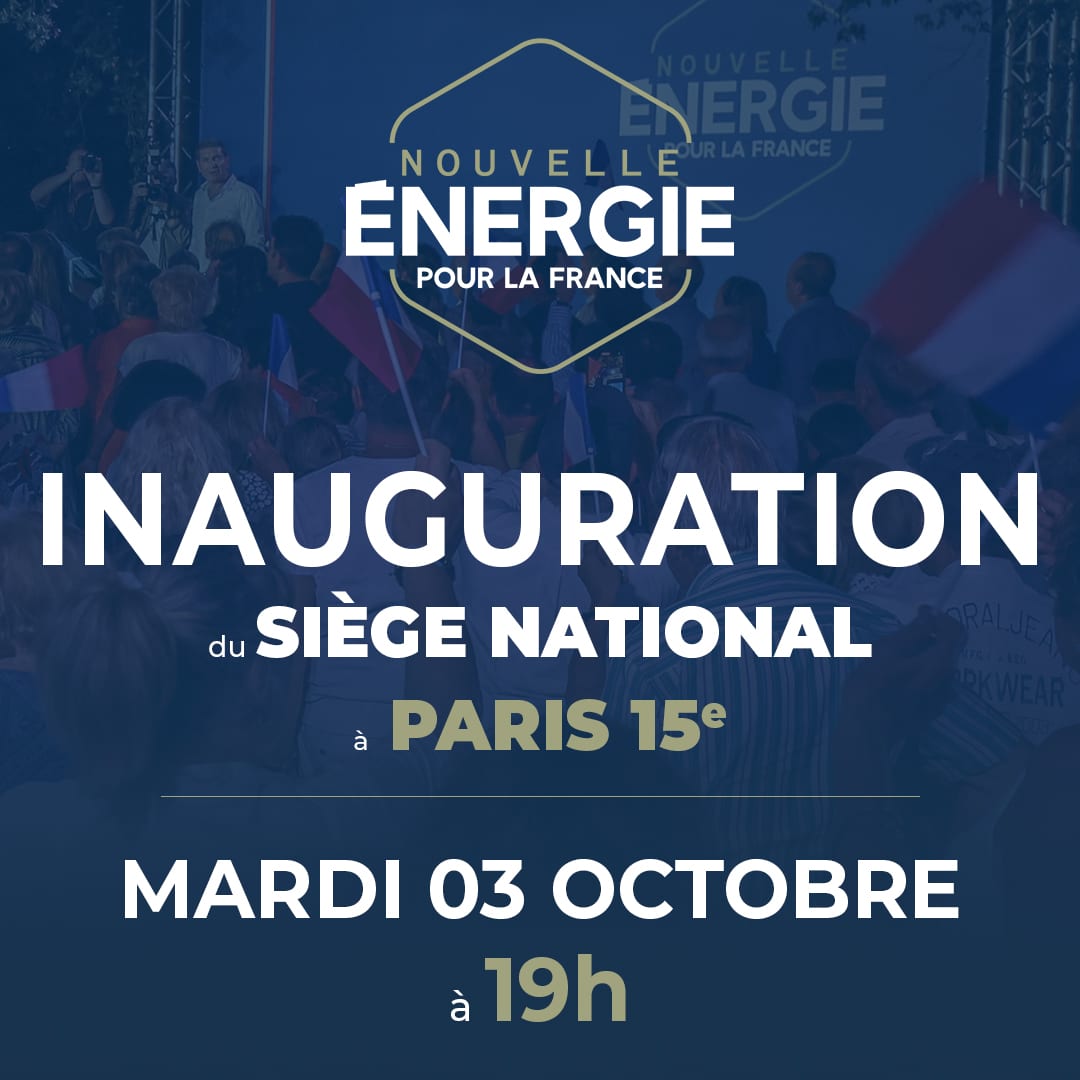 Invitation presse inauguration du siège national de Nouvelle Énergie. Merci de vous inscrire