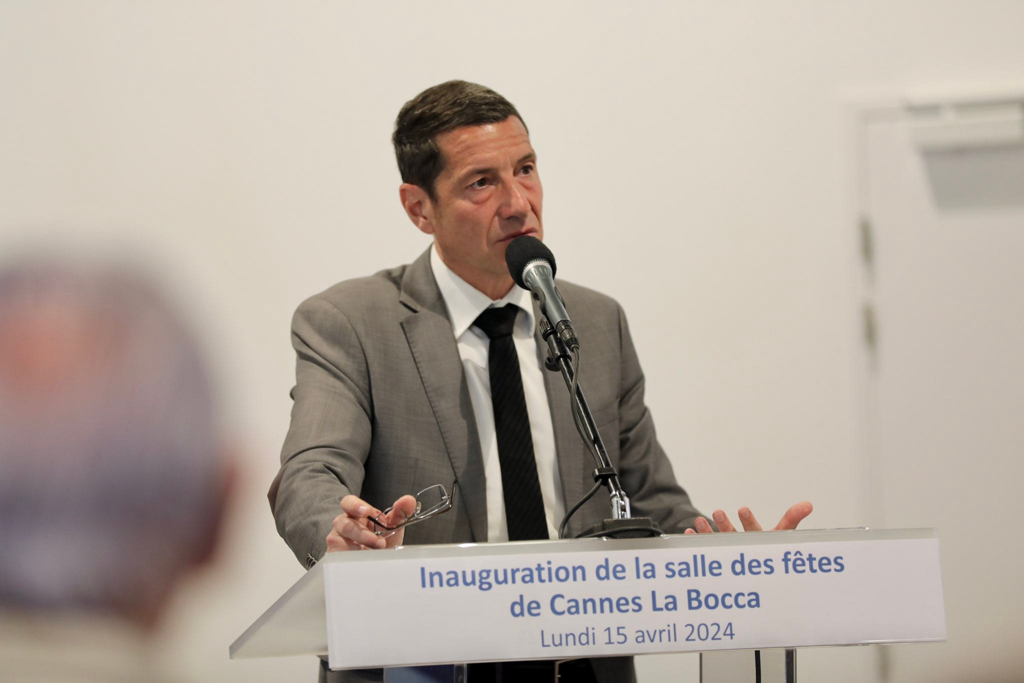 David Lisnard inaugure la nouvelle Salle des Fêtes de La Bocca, opération emblématique de son projet de mandat