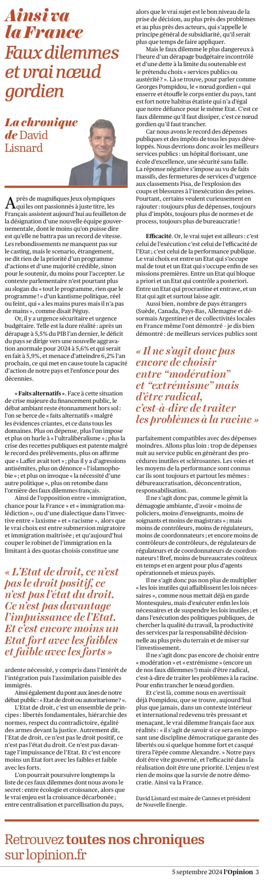 Faux dilemmes et vrai nœud gordien — illustration 1