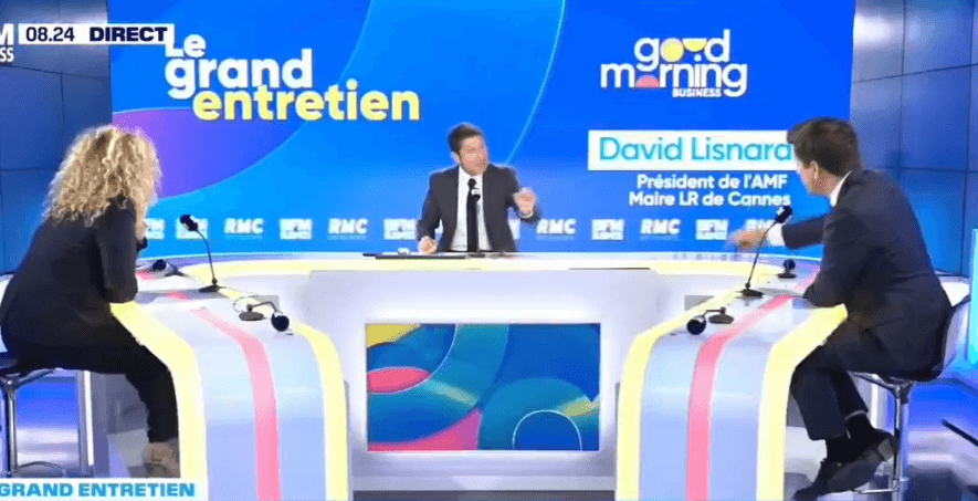 Finances publiques : David Lisnard était l'invité du Grand entretien sur BFM Business