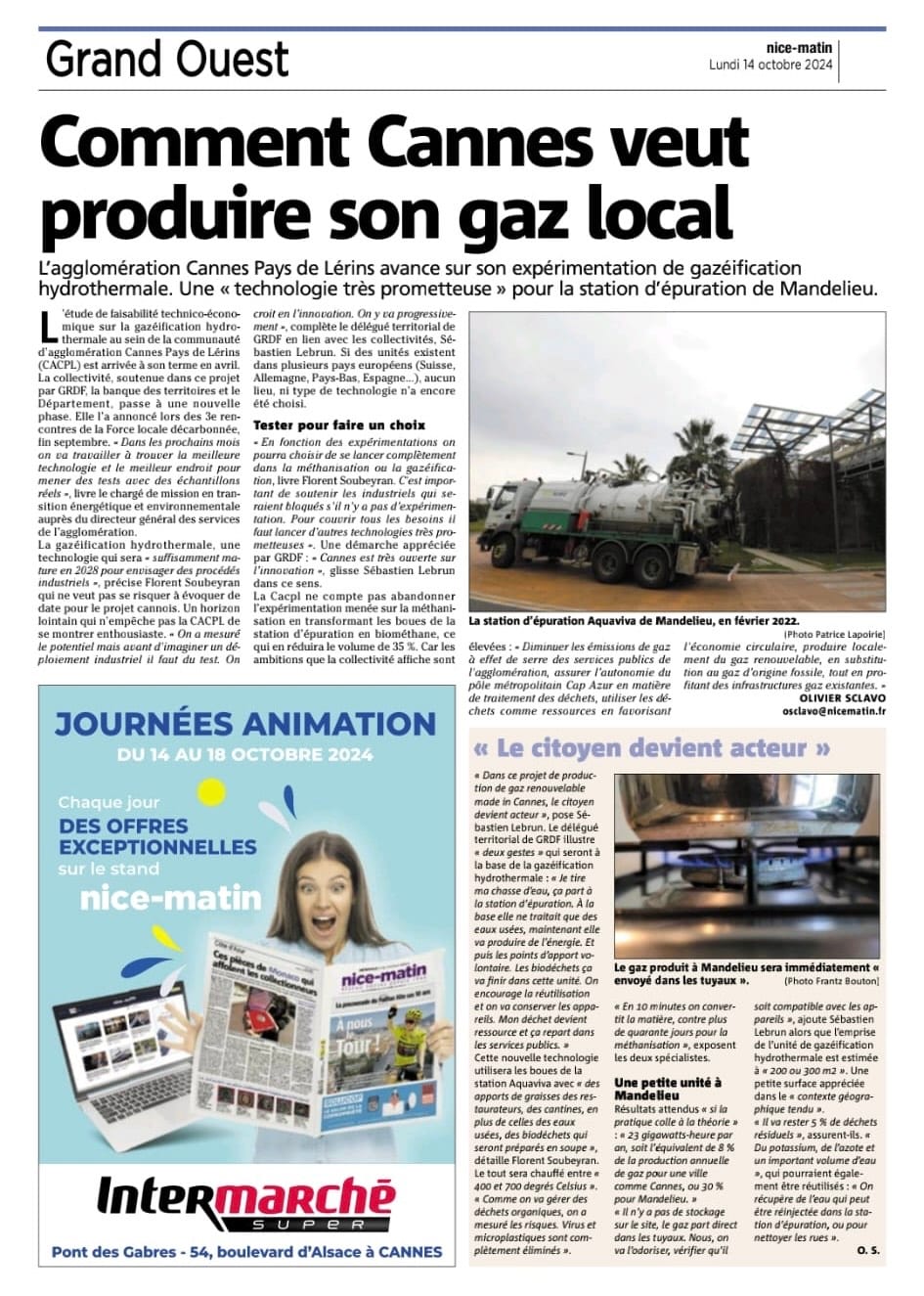 Comment Cannes veut produire son gaz local