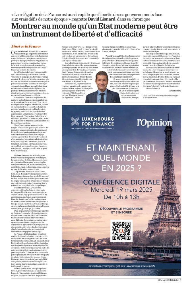 Montrer au monde qu'un État moderne peut être un instrument de liberté et d'efficacité — illustration 1