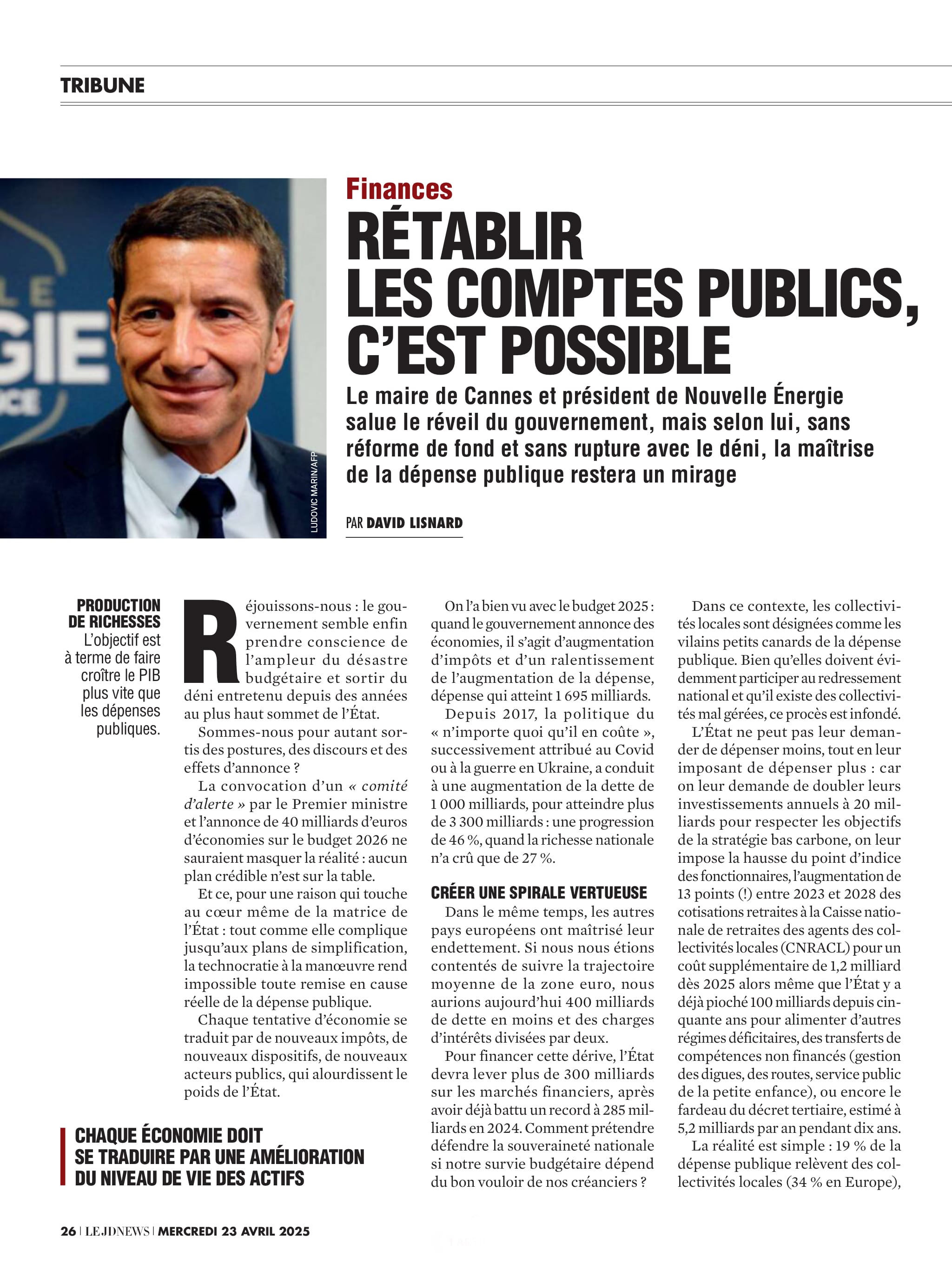 « Rétablir les comptes publics, c’est possible » — illustration 1