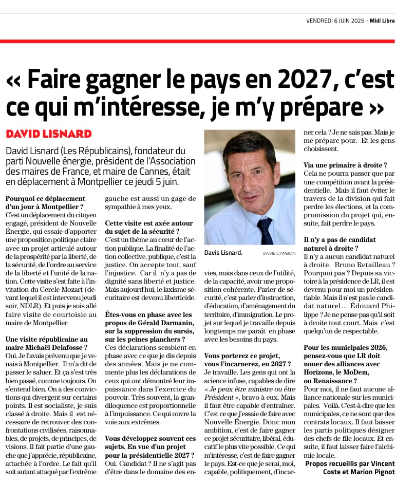 Présidentielle 2027 : "Ce qui m’intéresse, c’est de faire gagner le pays, je m’y prépare" — illustration 1