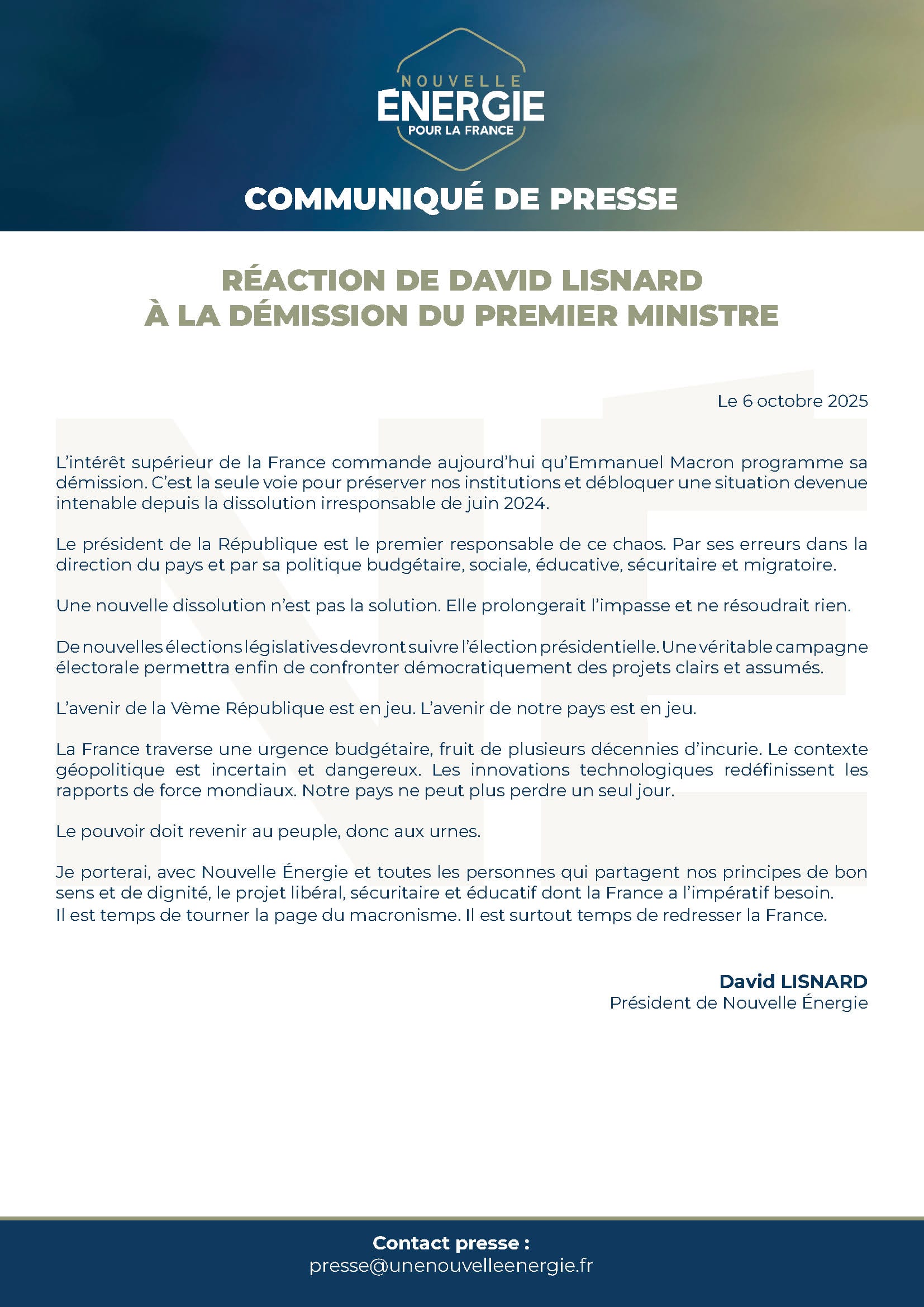CP NÉ - 06102025