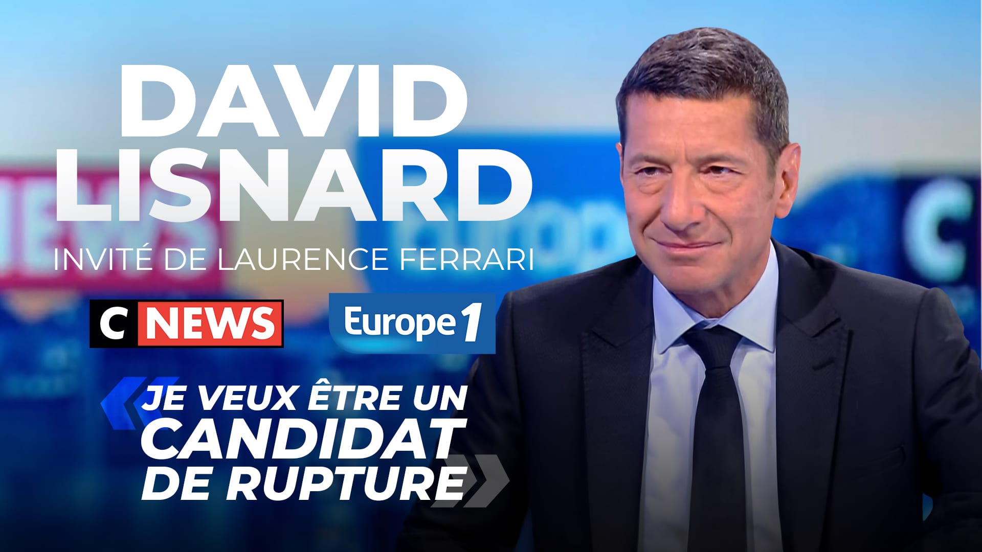 « Je veux être un candidat de rupture »