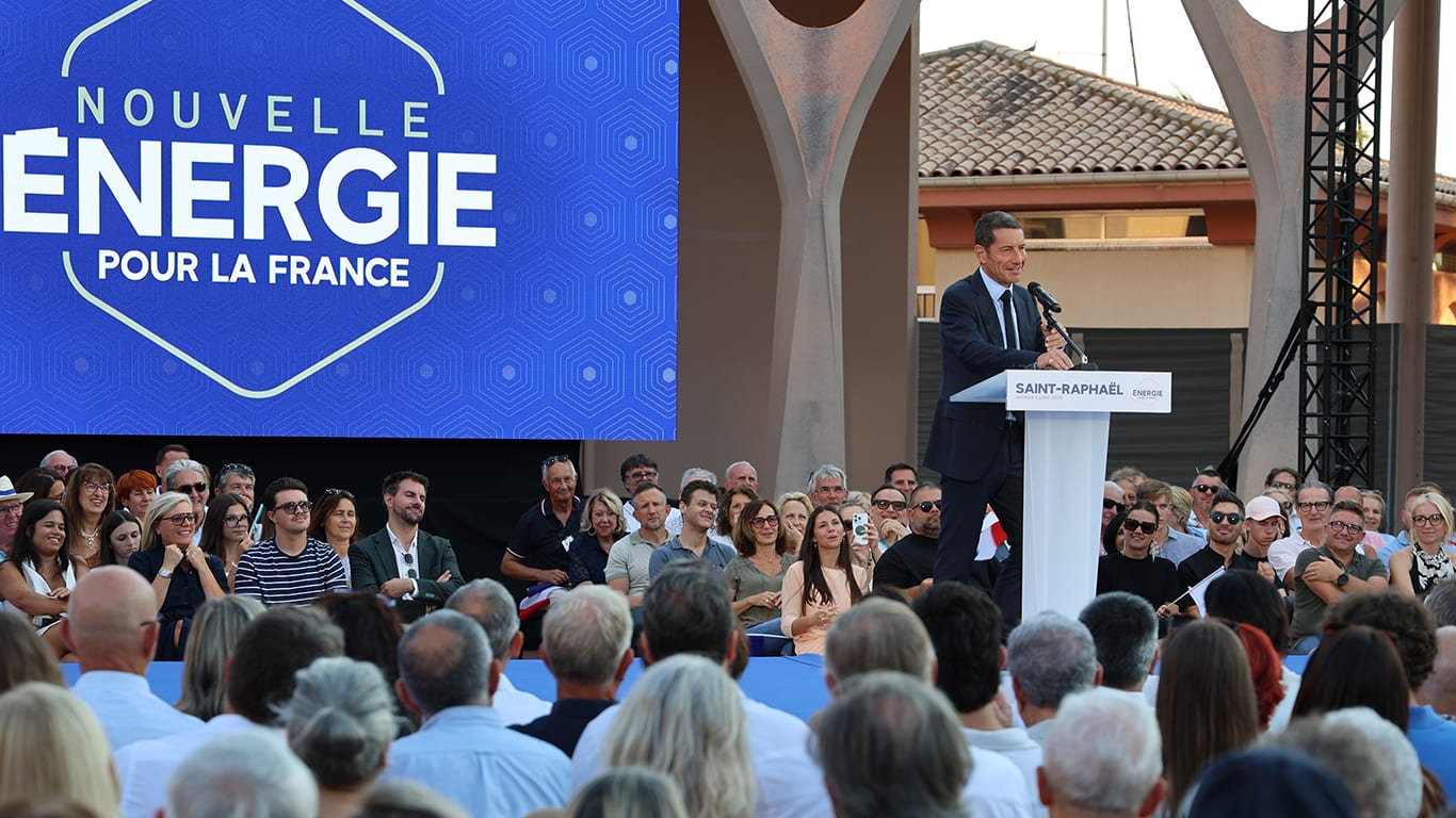 À Saint-Raphaël, David Lisnard lance sa campagne pour «faire gagner la France qui fait»