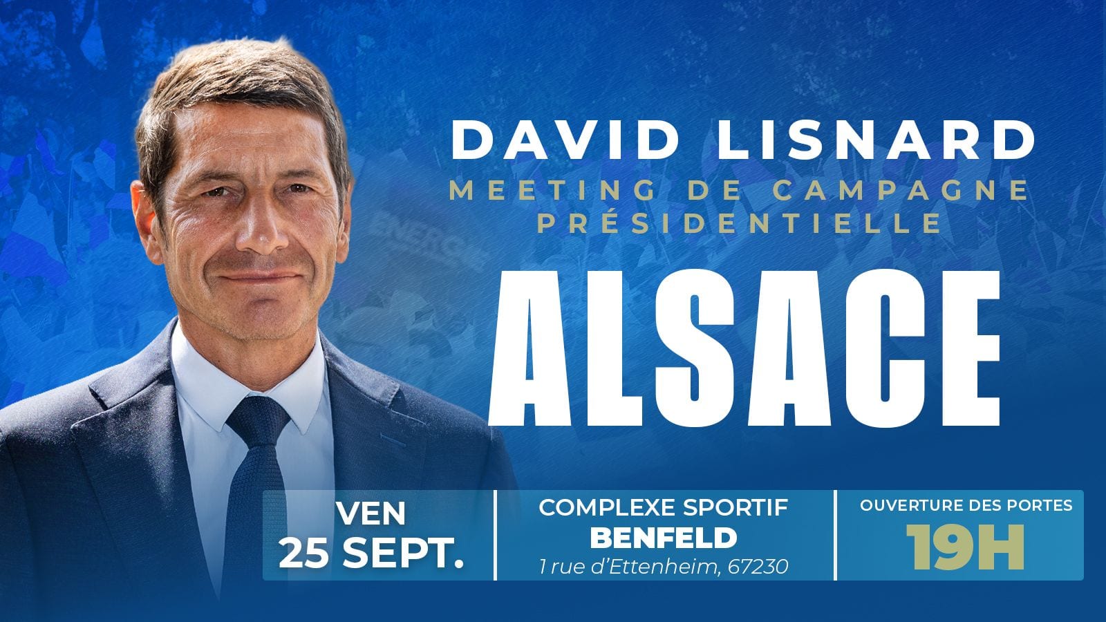 Illustration de l’événement : Meeting de David Lisnard en Alsace