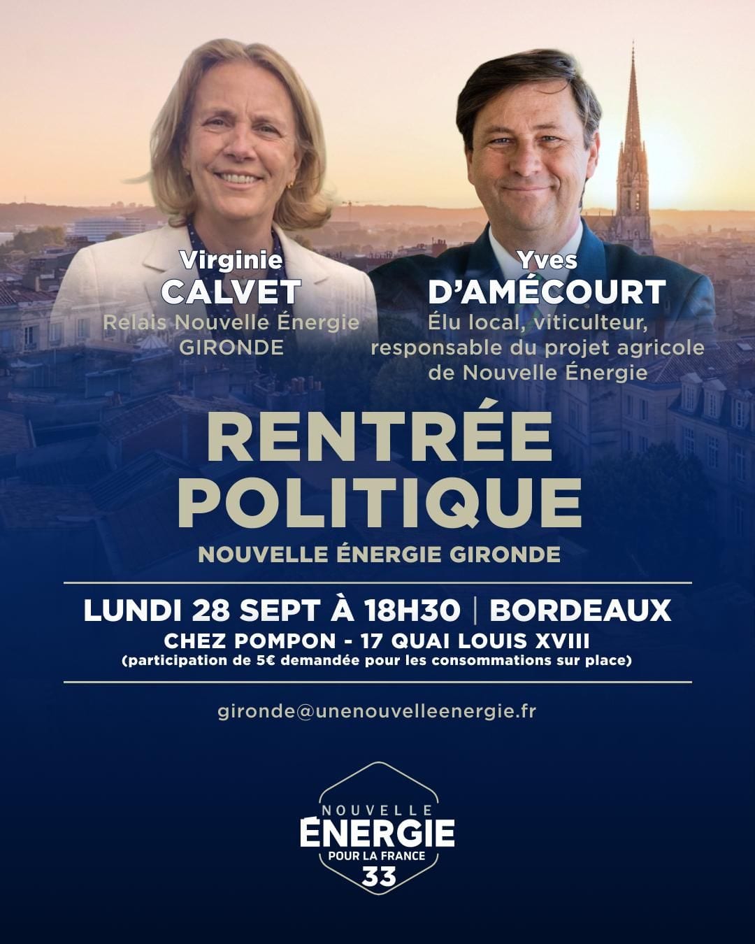 Illustration de l’événement : RENTRÉE POLITIQUE NOUVELLE ÉNERGIE GIRONDE