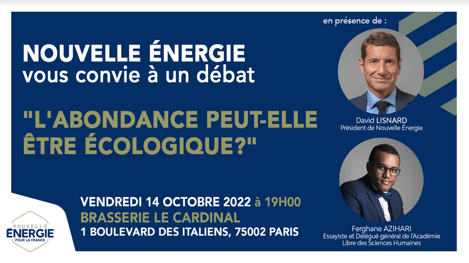 Nouvelle Energie vous convie à un débat à Paris : "l'abondance peut-elle être écologique ?" — illustration 1