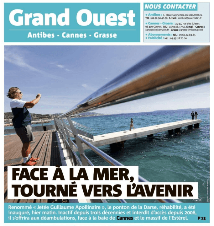 Face à la mer, tourné vers l'avenir : le ponton de la Darse devient la jetée Guillaume Apollinaire — illustration 1