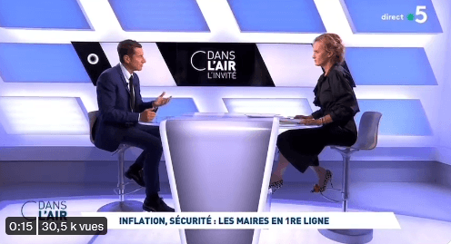 Insécurité, affaire de la petite Lola, inflation : David Lisnard s'est exprimé sur les sujets d'actualité dans l'émission C Dans l'air sur France 5 — illustration 1
