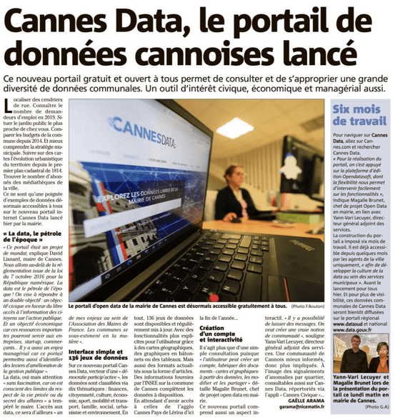 Cannes Data, le portail de données cannoises lancé — illustration 1