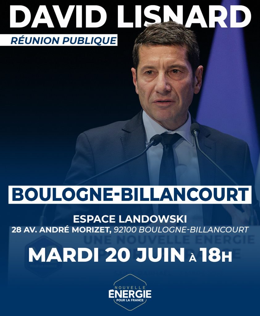 Réunion publique de David Lisnard à Boulogne-Billancourt - mardi 20 juin — illustration 1