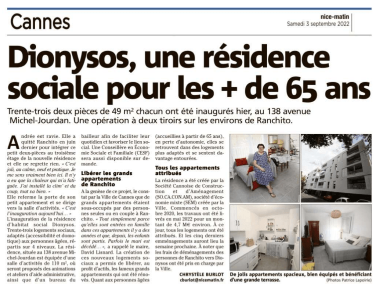 Dionysos : une résidence sociale pour les plus de 65 ans — illustration 1
