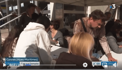 France 3 en reportage au centre d'accueil cannois des Ukrainiens — illustration 1