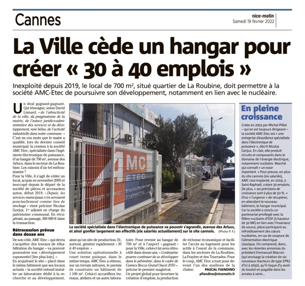 La Mairie de Cannes permet le développement d'une entreprise en plein essor — illustration 1