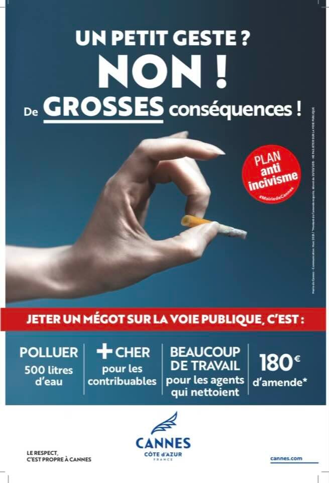 La Mairie de Cannes intensifie sa lutte contre les jets de mégots — illustration 1