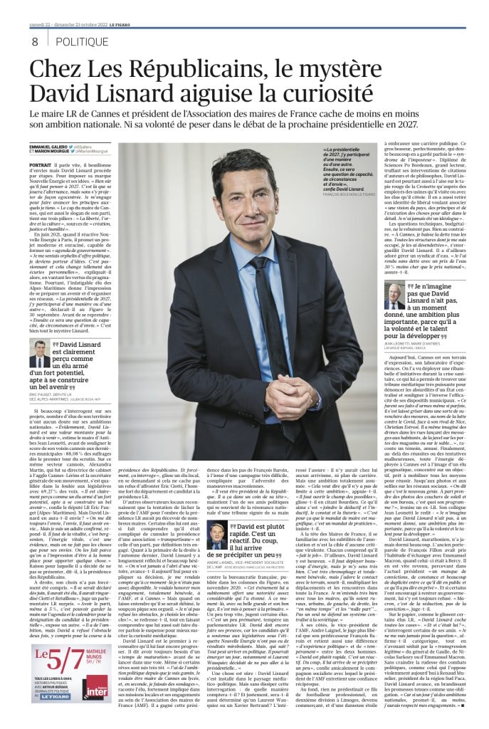 Chez Les Républicains, le mystère David Lisnard aiguise la curiosité — illustration 1