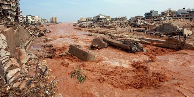 Image des inondations qui ont touché la Libye