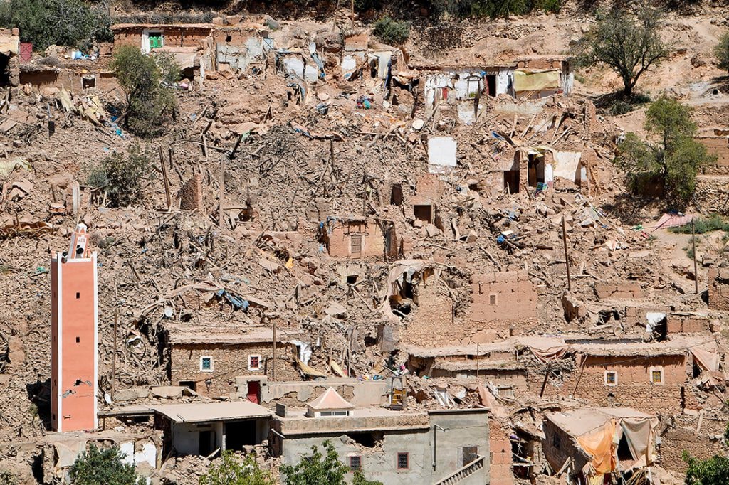 Un village marocain dévasté par le séisme qui a frappé le pays dans la nuit du 9 au 10 septembre