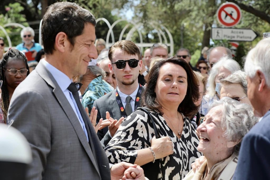 11 squares créés, 21 rénovés : David Lisnard inaugure, avec Marthe Villalonga, le jardin embelli qui porte son nom — illustration 1
