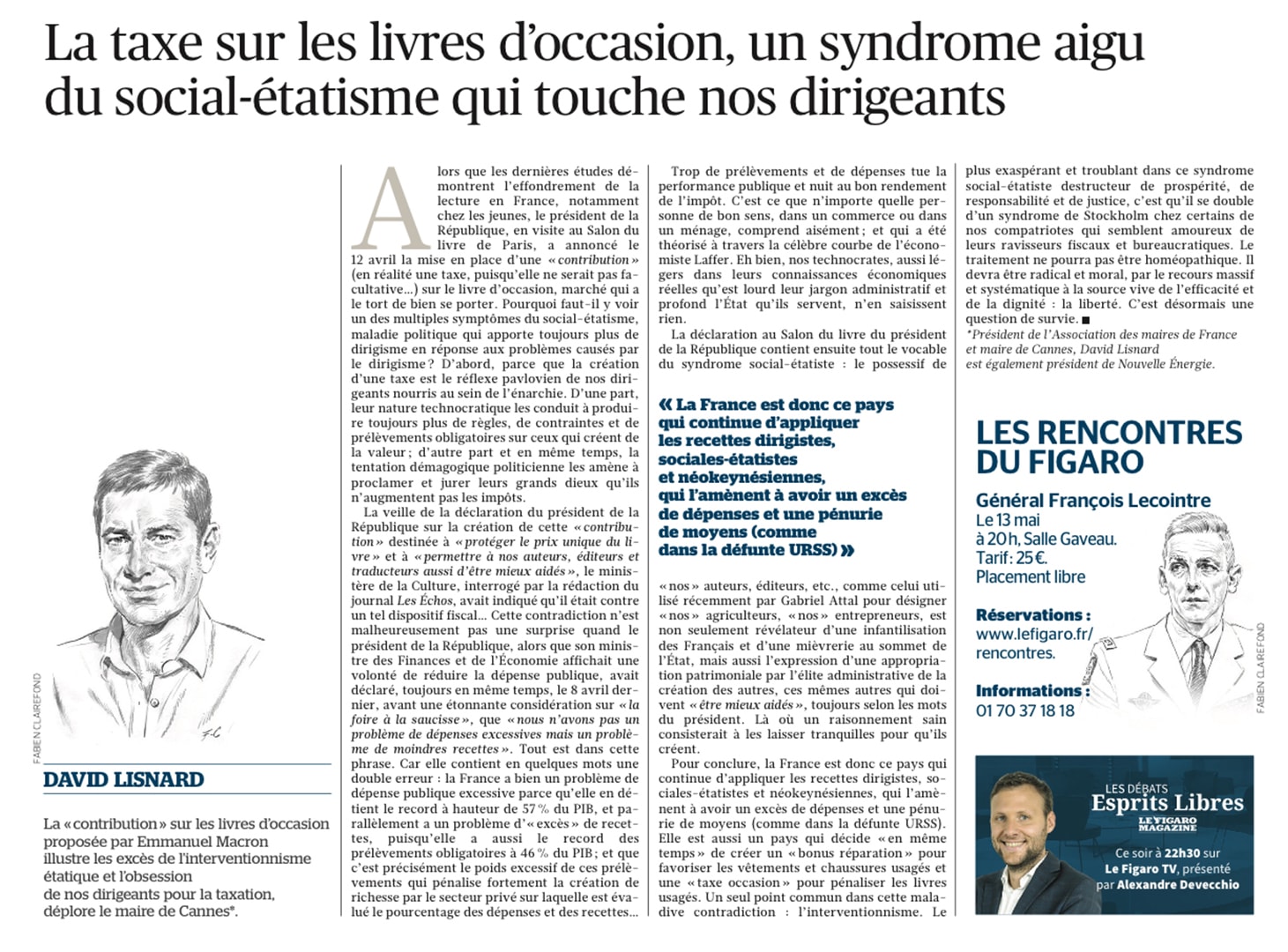David Lisnard : « La taxe sur les livres d’occasion, un syndrome aigu du social-étatisme qui touche nos dirigeants » — illustration 1