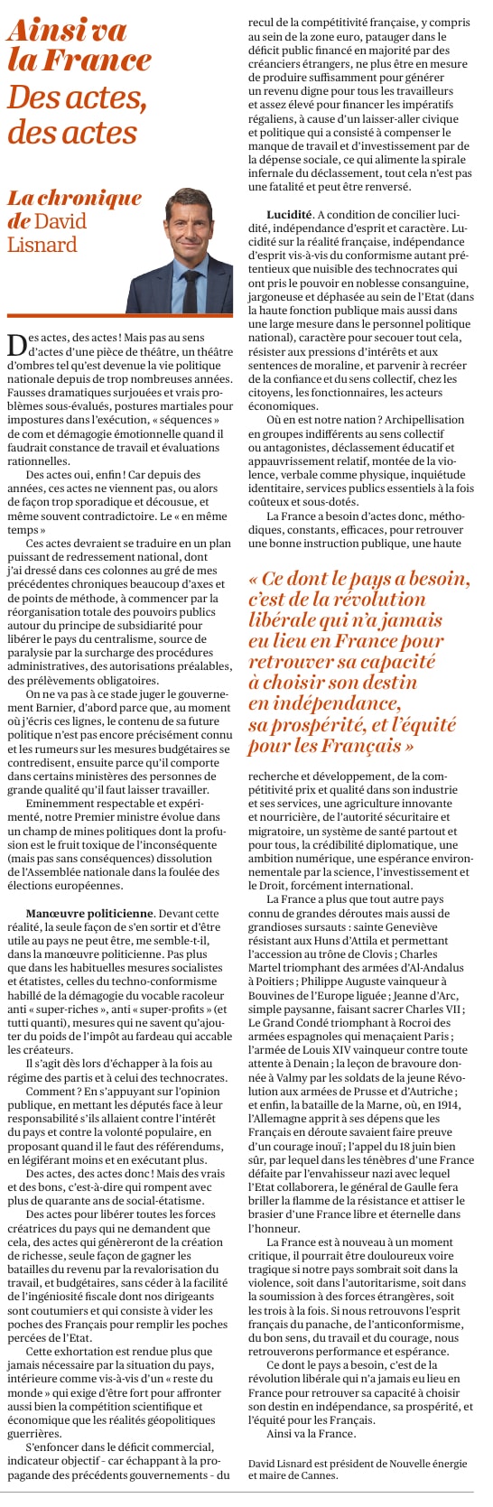 Des actes, des actes — illustration 1