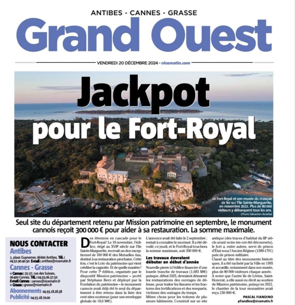Jackpot pour le Fort-Royal de l'île Sainte-Marguerite — illustration 1