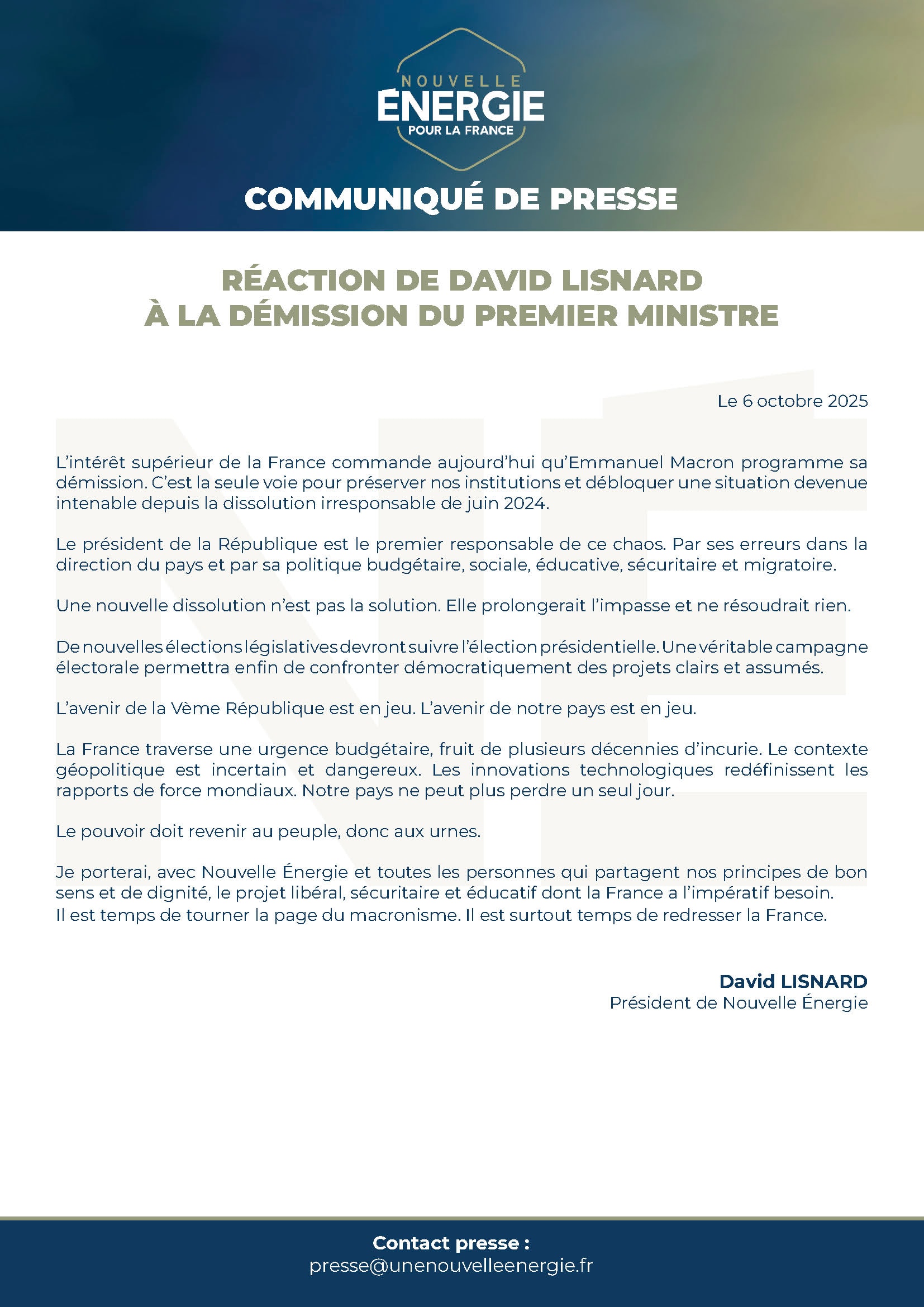 CP NÉ - 06102025