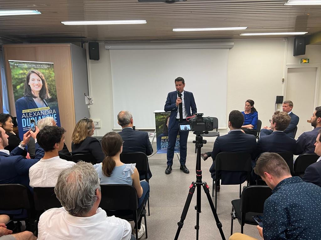 David Lisnard dans les Yvelines pour soutenir la candidature d’Alexandra Dublanche aux élections législatives