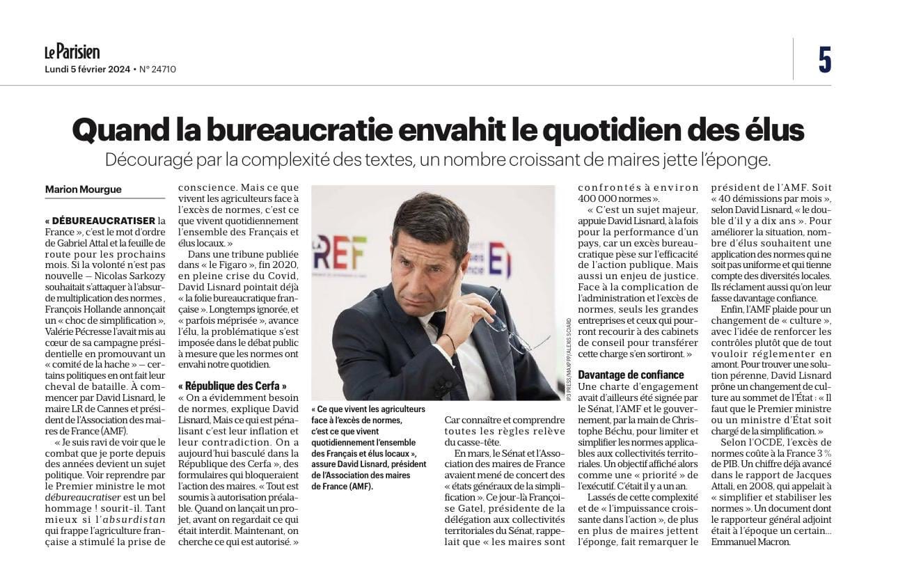 Quand la bureaucratie envahit le quotidien des élus