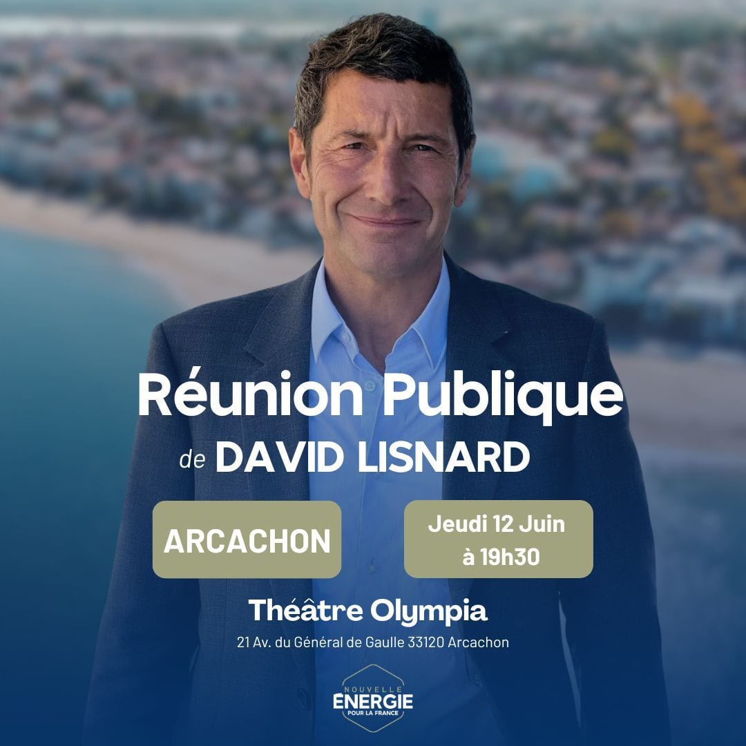 Réunion publique de David Lisnard à Arcachon