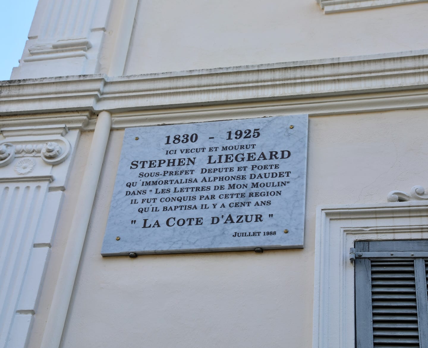Hommage à Stéphen Liégeard, père de la « Côte d’Azur »